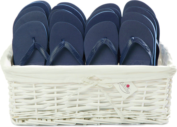 Zohula * Navy Blue * Originals Party Pack - 20 Pairs - Wedding Flip Flops