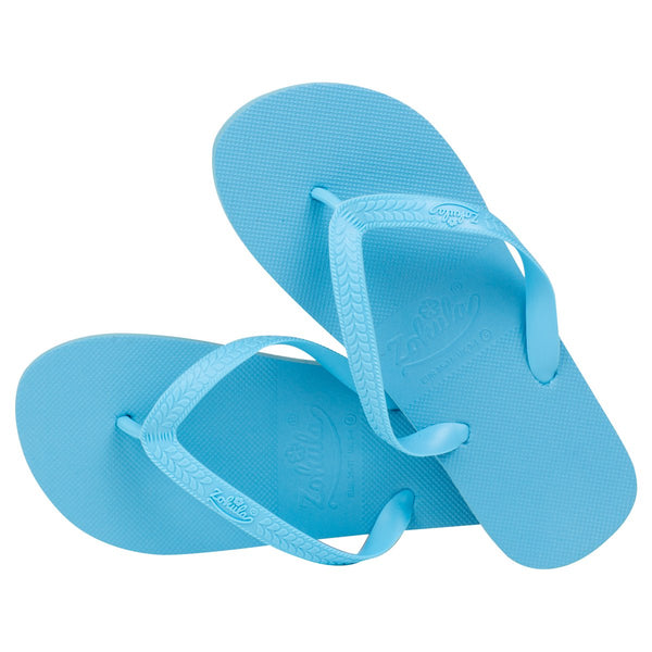 blue flip flops