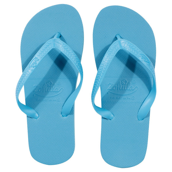 light blue flip flops