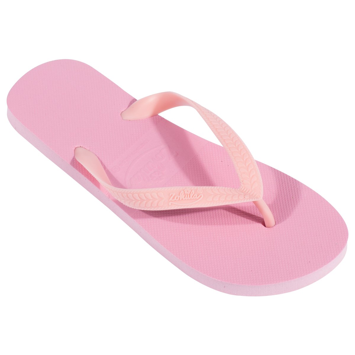 baby pink flip flops