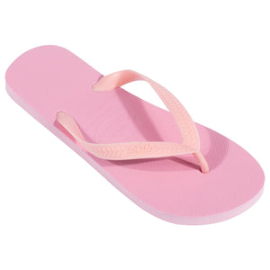baby pink flip flops