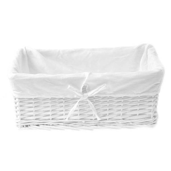zohula white wicker storage basket for flip flops