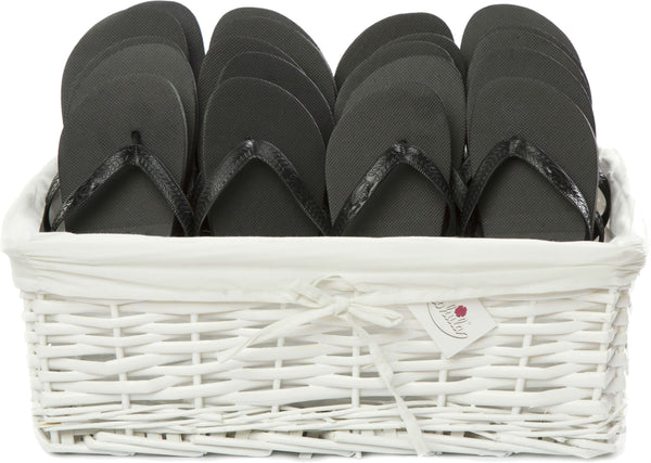 Zohula * Black * Originals Party Pack - 20 Pairs - Wedding Flip Flops