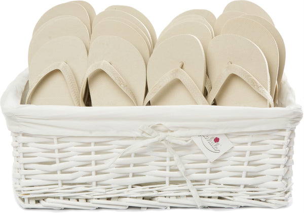 Zohula * Cream * Originals Party Pack - 20 Pairs - Wedding Flip Flops