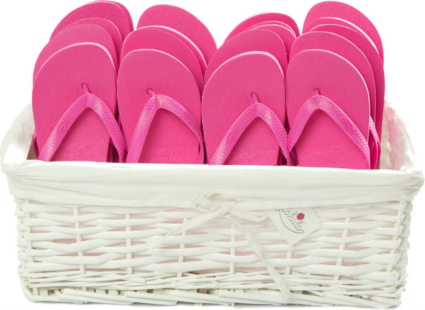 Zohula * Hot Pink * Originals Party Pack - 20 Pairs - Wedding Flip Flops